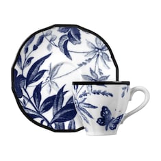 Tasse à café et soucoupe à motif Herbarium, lot de deux