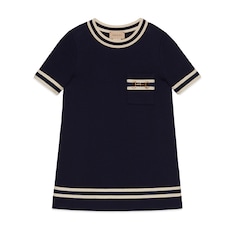 Kinderkleid aus Baumwolljersey mit Horsebit