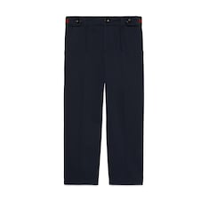 Pantalon pour enfant en coton stretch avec bande Web