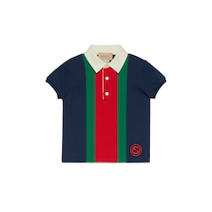 Baby Web cotton polo T-shirt