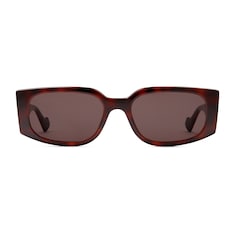 Rectangular-frame sunglases