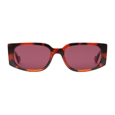 Rectangular-frame sunglases