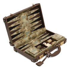 Dekoratives Backgammon-Set mit Web und Doppel G