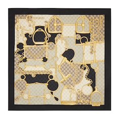 Printed silk twill carré