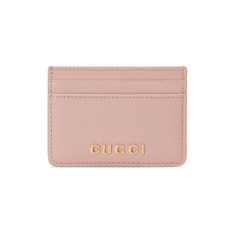 Card case with Gucci script