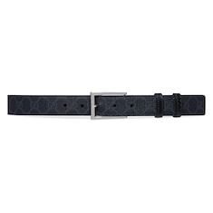 Reversible belt with rectangular buckle