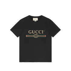 T-shirt oversize délavé avec logo Gucci