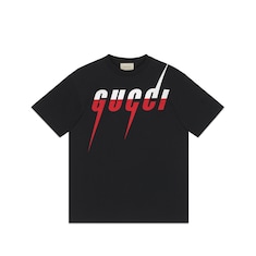 Camiseta con Estampado Gucci Blade en algodon negro GUCCI ES