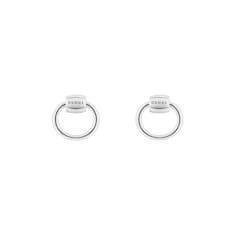 Boucles d’oreilles avec petit anneau « détail Mors »