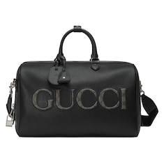 Medium duffle bag with Gucci logo