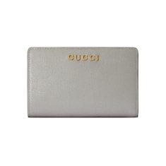 Card case wallet with Gucci script