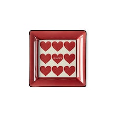 Gucci hearts print small trinket tray