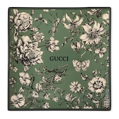 Portaoggetti con stampa Gucci Flora Sketch misura media