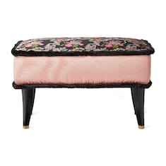 Floral jacquard stool 