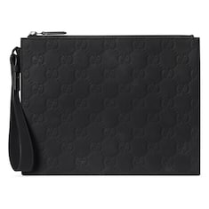 Kleine Pouch mit Gummieffekt