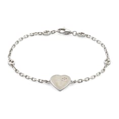 Brazalete Gucci Heart con diseño GG