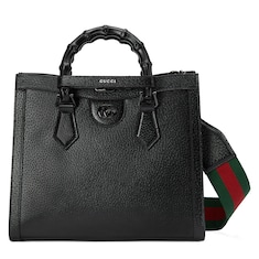 Tote Gucci Diana pequeño con avestruz