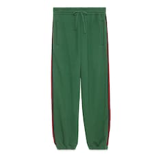 Cotton jersey track trouser with Web