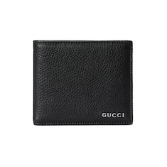Cartera bi-fold con logotipo Gucci