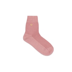 Cotton blend socks with Interlocking G