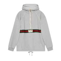 Sudadera punto de algodón tribanda Web