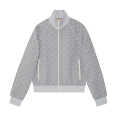 GG nylon jacquard zip jacket