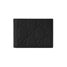 GG rubber-effect bi-fold wallet