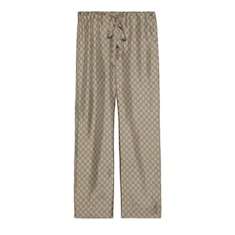 Pantalon en soie à imprimé GG Supreme