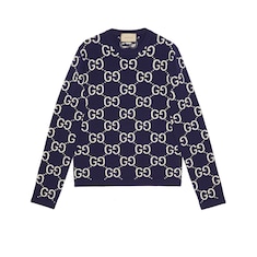 Maglione in jacquard di lana GG