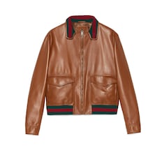 Blouson aviateur en cuir