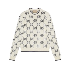 GG cotton knit sweater