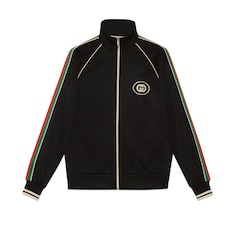 Technical jersey zip jacket