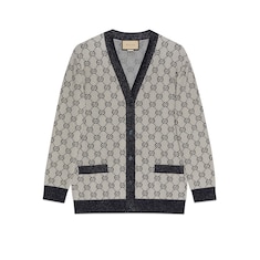 Cardigan en jacquard de coton GG