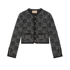 เสื้อแจ็คเก็ต GG tweed jacket