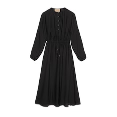 Silk satin georgette dress