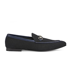 Men s Gucci Jordaan loafer in black canvas GUCCI UK