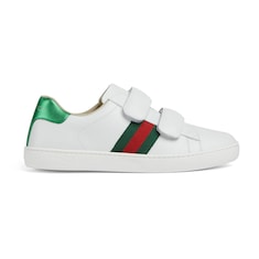 Teen Gucci Ace leather sneaker