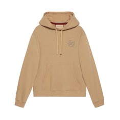 Cotton jersey hooded sweatshirt