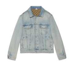 Chaqueta de denim reversible