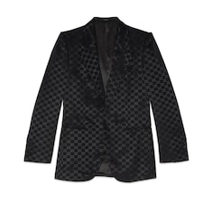 Chaqueta formal de viscosa de algodón con GG