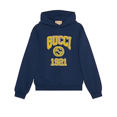 Cotton jersey hooded sweatshirt