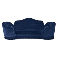 Canapé style chippendale capitonné en velours