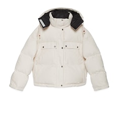 GG cotton canvas puffer jacket