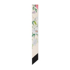 Gucci floral print silk neck bow