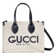 Small tote bag with Gucci print