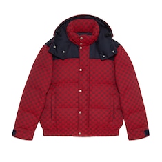 GG canvas down jacket