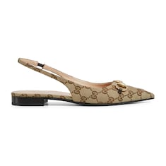 Ballerines GG à bride arrière avec détail Mors pour femme
