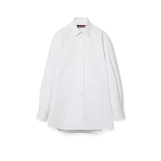 Chemise en popeline de coton avec nœud en ruban