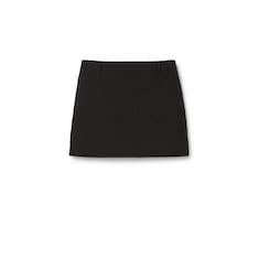 Textured cotton mini skirt