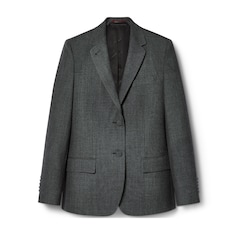 Einreihiger Blazer aus Grisaille-Wolle